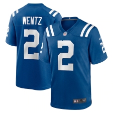 Men's Indianapolis Colts #2 Carson Wentz Nike Blue Limited Jersey
