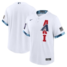 Men's Arizona Diamondbacks Blank Nike White 2021 MLB All-Star Game Replica Jersey