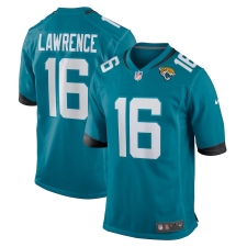 Men's Jacksonville Jaguars #16 Trevor Lawrence Nike Teal 2021 NFL Draft First Round Pick Game Jersey
