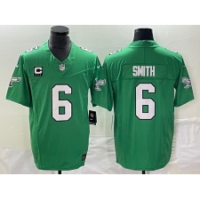 Men's Nike Philadelphia Eagles #6 DeVonta Smith Green 2023 F.U.S.E. Vapor Untouchable With C Stitched Football Jersey
