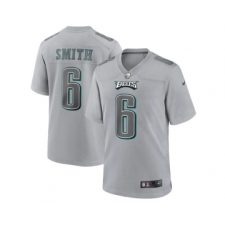 Men's Philadelphia Eagles #6 DeVonta Smith Gray Atmosphere Fashion Stitched Game Jersey