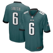 Men's Philadelphia Eagles #6 DeVonta Smith Nike Midnight Green 2021 NFL Draft First Round Pick Game Jersey