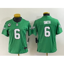 Women's Nike Philadelphia Eagles #6 DeVonta Smith Green 2023 F.U.S.E. Vapor Untouchable C Stitched Football Jersey