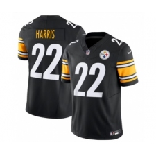 Men's Nike Pittsburgh Steelers #22 Najee Harris Black 2023 F.U.S.E. Vapor Untouchable Limited Stitched Jersey