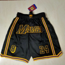 Men's Los Angeles Lakers Black mamba pocket Shorts