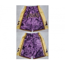Men's Los Angeles Lakers Purple Yellow Shorts