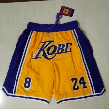 Men's Los Angeles Lakers Yellow bag Shorts