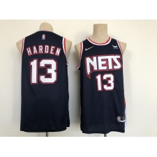 Men's Brooklyn Nets #13 James Harden Navy City Player Jersey