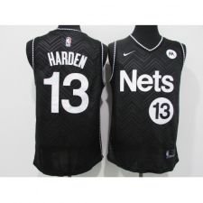 Men's Nike Brooklyn Nets #13 James Harden Black Basketball Jersey