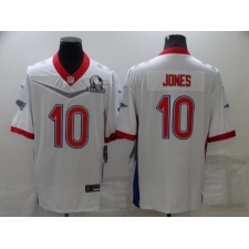 Men's New England Patriots #10 Mac Jones White Royal 2022 NFC Pro Bowl Limited Player Jersey