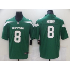 Men's New York Jets #8 Elijah Moore Nike Gotham Green 2021 NFL Draft Pick Player Leopard Jersey