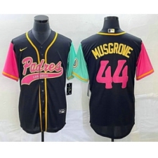 Men's San Diego Padres #44 Joe Musgrove Black NEW 2023 City Connect Cool Base Stitched Jersey1