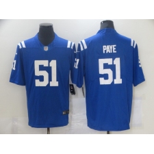 Men's Indianapolis Colts #51 Kwity Paye Nike Royal 2021 NFL Draft First Round Pick Limited Jersey