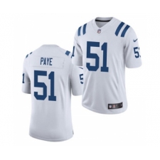 Men's Indianapolis Colts #51 Kwity Paye White 2021 Vapor Untouchable Limited Jersey