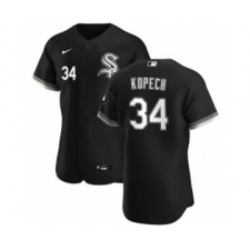 Men's Chicago White Sox #34 Michael Kopech Black Alternate 2020 Authentic Player Baseball Jersey