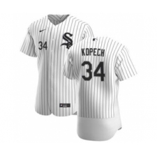 Men's Chicago White Sox #34 Michael Kopech White Home 2020 Authentic Player Baseball Jersey