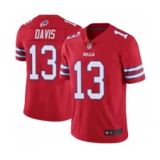 Men's Buffalo Bills #13 Gabriel Davis Red Vapor Untouchable Limited Stitched Jersey