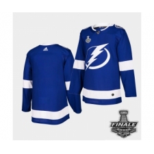 Men's Adidas Lightning Blue Home Authentic 2021 Stanley Cup Jersey