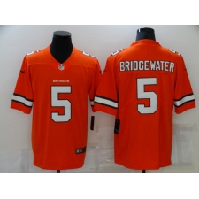 Men's Denver Broncos #5 Teddy Bridgewater Orange Limited Jersey