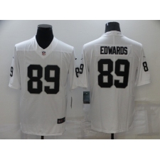 Men's Oakland Raiders #89 Bryan Edwards White Team Color Vapor Untouchable Limited Jersey