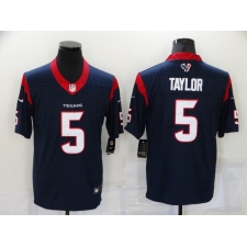 Men's Houston Texans #5 Tyrod Taylor Nike Navy Limited Jersey