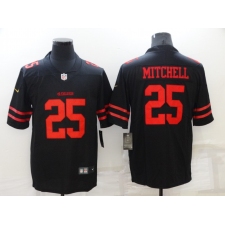 Men's San Francisco 49ers #25 Elijah Mitchell Black Nike Scarlet Player Limited Jersey