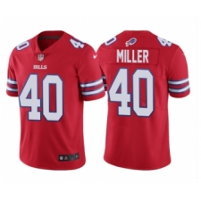 Men's Buffalo Bills #40 Von Miller Red Royal Vapor Limited Football Jersey