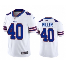 Men's Buffalo Bills #40 Von Miller White Royal Vapor Limited Football Jersey