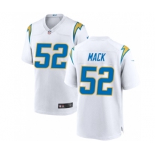 Men's Nike Los Angeles Chargers #52 Khalil Mack White 2022 Limited Jersey