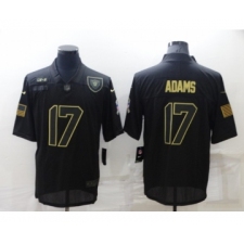 Men's Las Vegas Raiders #17 Davante Adams Black Salute To Service Limited Stitched Jersey
