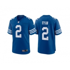 Men's Indianapolis Colts #2 Matt Ryan Blue Stitched Football Jersey