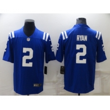 Men's Indianapolis Colts #2 Matt Ryan Blue Vapor Untouchable Limited Stitched Jersey