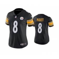 Women's Pittsburgh Steelers #8 Kenny Pickett Black Vapor Untouchable Limited Stitched Jersey(Run Small)