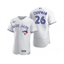 Men's Toronto Blue Jays #26 Matt Chapman White Flex Base Stitched Baseball Jersey