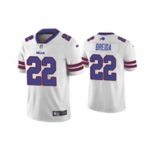 Men's Buffalo Bills #22 Matt Breida White Vapor Untouchable Limited Stitched Jersey