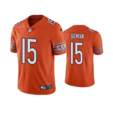 Men's Chicago Bears #15 Trevor Siemian Orange Vapor untouchable Limited Stitched Jersey