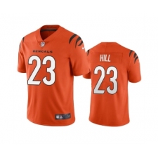 Men's Cincinnati Bengals #23 Daxton Hill Orange Vapor Untouchable Limited Stitched Jersey