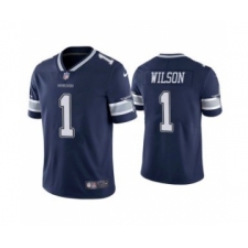 Men's Dallas Cowboys #1 Cedrick Wilson Navy Vapor Limited Stitched Jersey