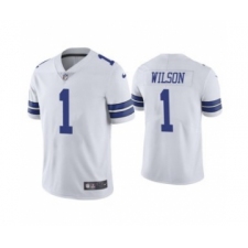 Men's Dallas Cowboys #1 Cedrick Wilson White Vapor Limited Stitched Jersey