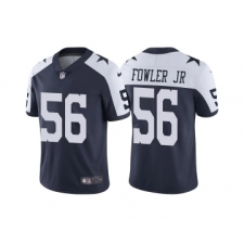Men's Dallas Cowboys #56 Dante Fowler Jr. Navy Blue Thanksgiving Vapor Limited Stitched Jersey