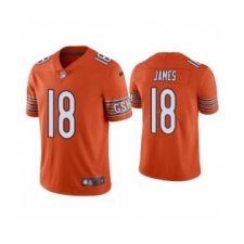 Men's Orange Chicago Bears #18 Jesse James Vapor untouchable Limited Stitched Jersey