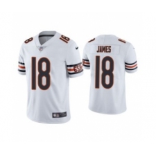 Men's White Chicago Bears #18 Jesse James Vapor untouchable Limited Stitched Jersey