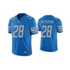 Men's Blue Detroit Lions #28 Jermar Jefferson Vapor Untouchable Limited Stitched Jersey