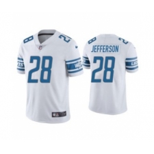 Men's White Detroit Lions #28 Jermar Jefferson Vapor Untouchable Limited Stitched Jersey