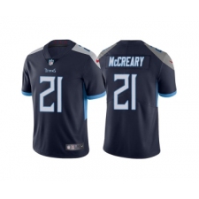 Men's Tennessee Titans #21 Roger McCreary Navy Vapor Untouchable Stitched Jersey