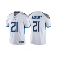 Men's Tennessee Titans #21 Roger McCreary White Vapor Untouchable Stitched Jersey