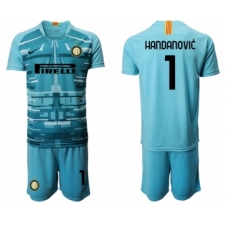 2020-21 Inter Milan 1 HANDANOVIC Blue Goalkeeper Soccer Jersey