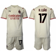 Men 2021-2022 Club AC Milan away cream 17 Soccer Jersey