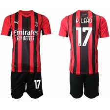 Men 2021-2022 Club AC Milan home red 17 Soccer Jersey
