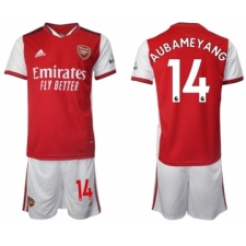 Men 2021-2022 Club Arsenal home red 14 Soccer Jersey